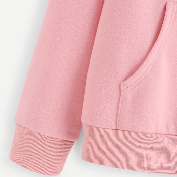 🆕🍒Trendy unicorn pink hoody medium Woman’s - Picture 3 of 5